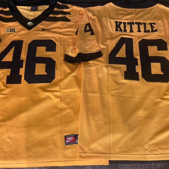 Nike IOWA HAWKEYES GEORGE KITTLE Men's JERSEY Sz M,L,XL,2XL New w tags 49ERS - Picture 1 of 6